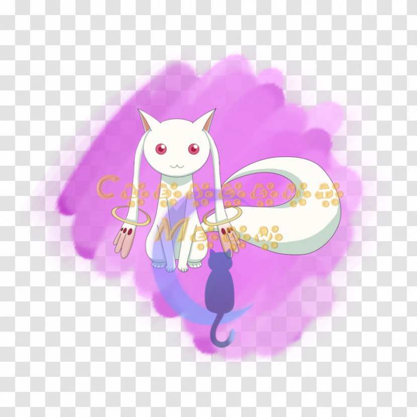 Kyubey Cat Fan Art - Fictional Character Transparent PNG