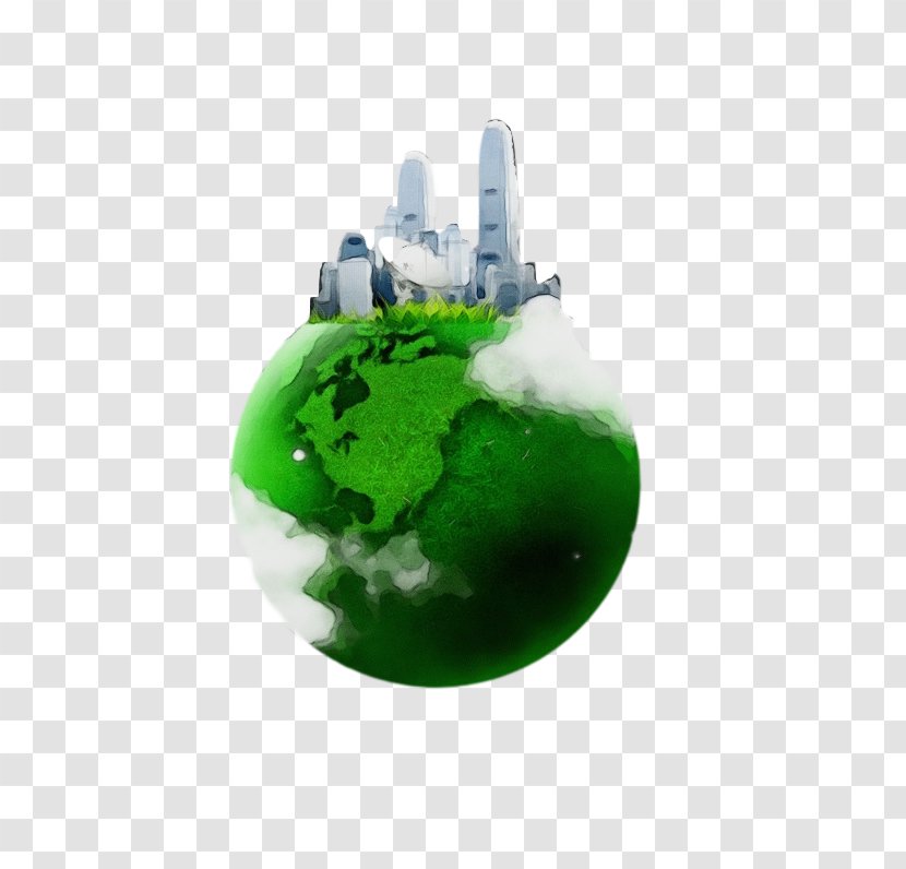 Green Earth Globe Planet World - Jade - Interior Design Transparent PNG