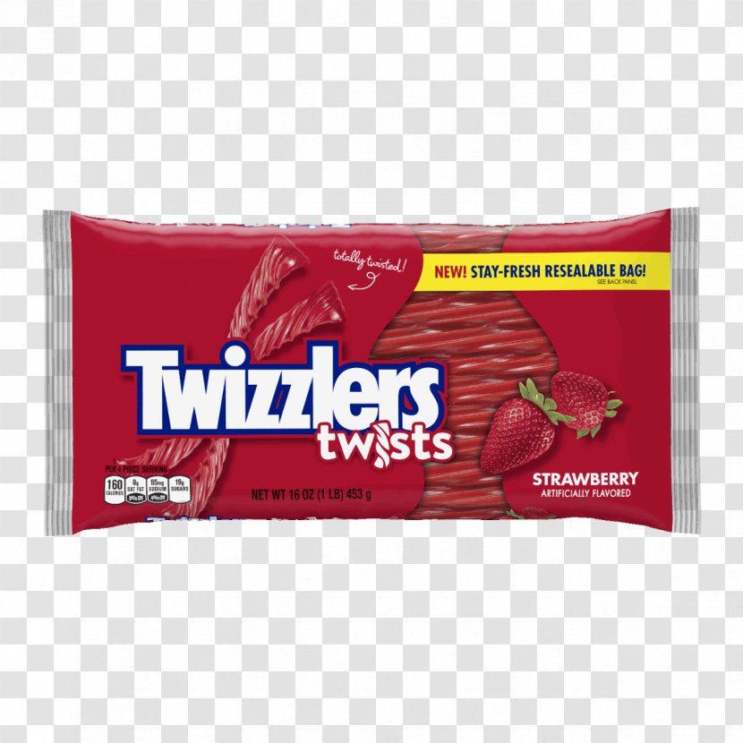 Liquorice Twizzlers Strawberry Twist Candy Flavor - Processed Food Transparent PNG