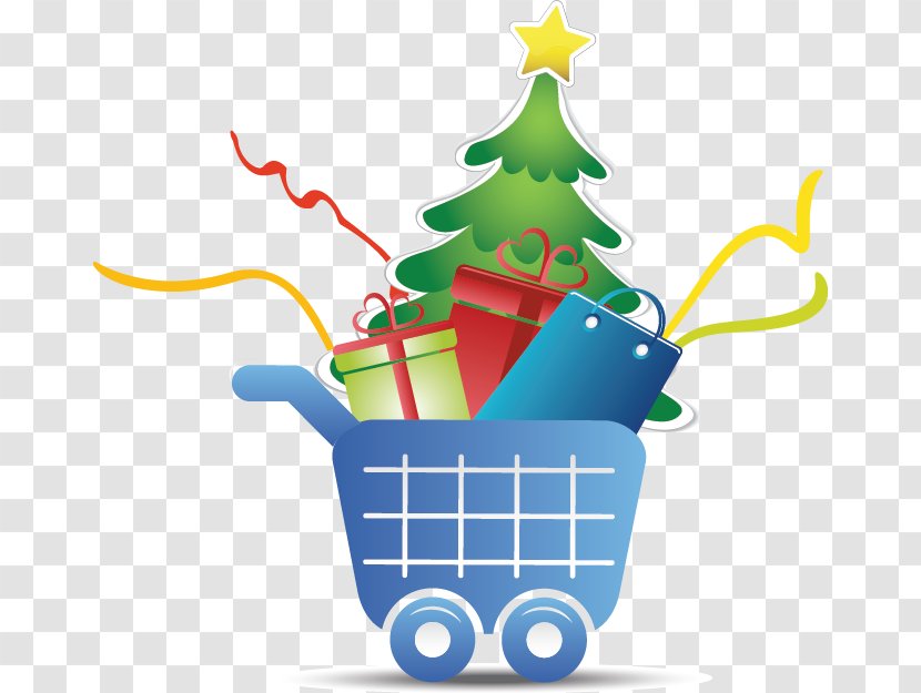 Shopping Cart - Christmas Tree - Area Transparent PNG