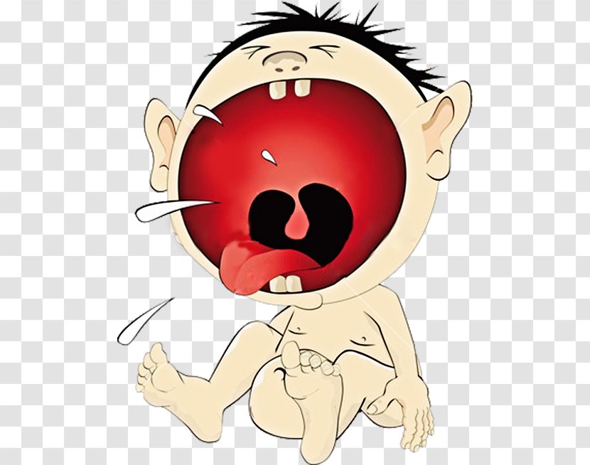 The Crying Boy Child Illustration - Heart - Cartoon Sitting Baby Transparent PNG