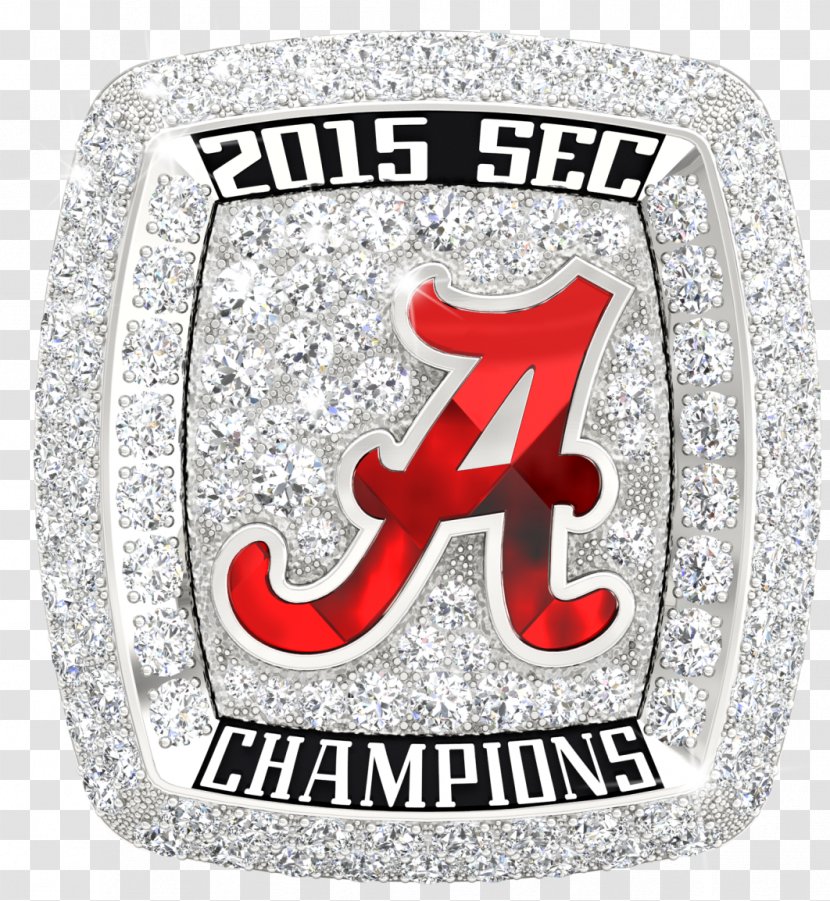 Alabama Crimson Tide Football University Of 2015 SEC Championship Game Southeastern Conference 2016 - College - Ring Transparent PNG