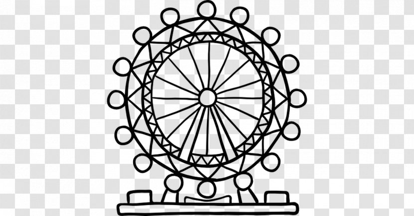 London Eye Bicycle Wheels Ferris Wheel - Symmetry Transparent PNG