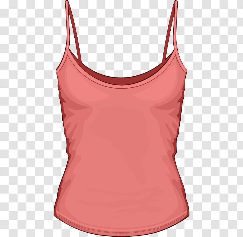 T-shirt Sleeveless Shirt Vest Clothing - Cartoon - Vector Transparent PNG