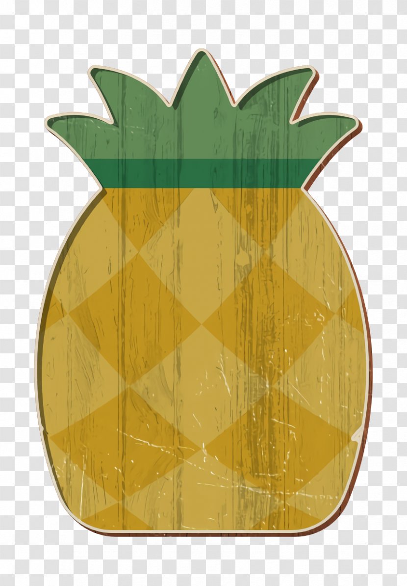 Fruit Icon Tropical Pineapple - Yellow - Symmetry Plant Transparent PNG