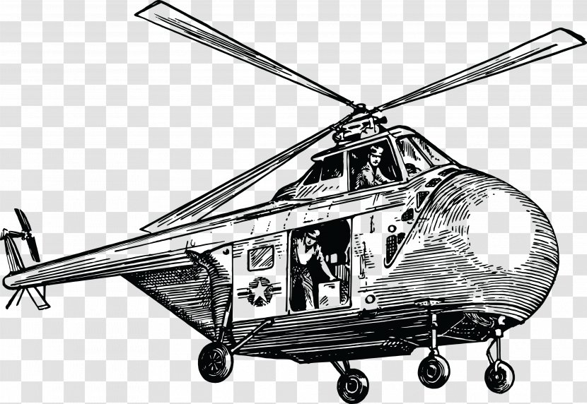 Helicopter Aircraft Clip Art - Mode Of Transport - Army Transparent PNG
