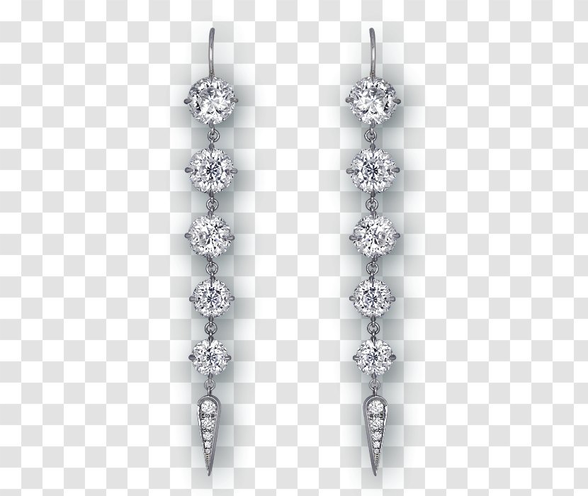 Earring Body Jewellery Jacob & Co Gemstone - Silver Transparent PNG
