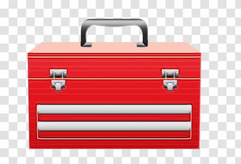 Metal Drawer Red Line Organization Transparent PNG