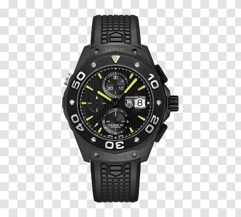 Automatic Watch TAG Heuer Chronograph Clock - Strap - Aquaracer Series Mechanical Watches Transparent PNG