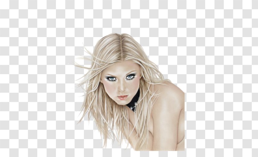 Blond Hair Coloring Eyebrow Eyelash Forehead - Head - Beauty Transparent PNG