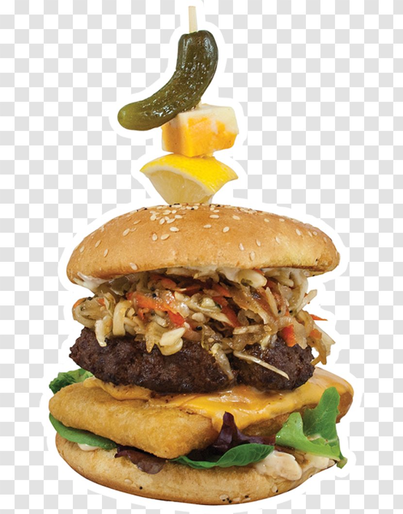 Cheeseburger Hamburger Buffalo Burger Slider Veggie - Junk Food Transparent PNG