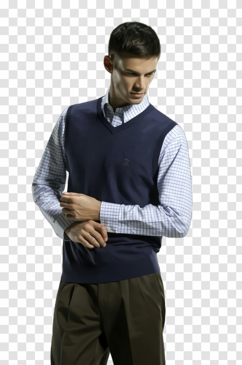 Clothing Suit Sweater Vest Collar Outerwear Transparent PNG