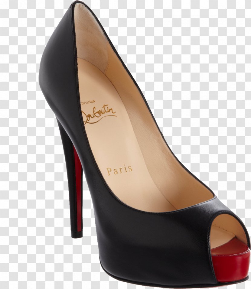 Peep-toe Shoe Court High-heeled Footwear Stiletto Heel - Slingback - Louboutin Image Transparent PNG