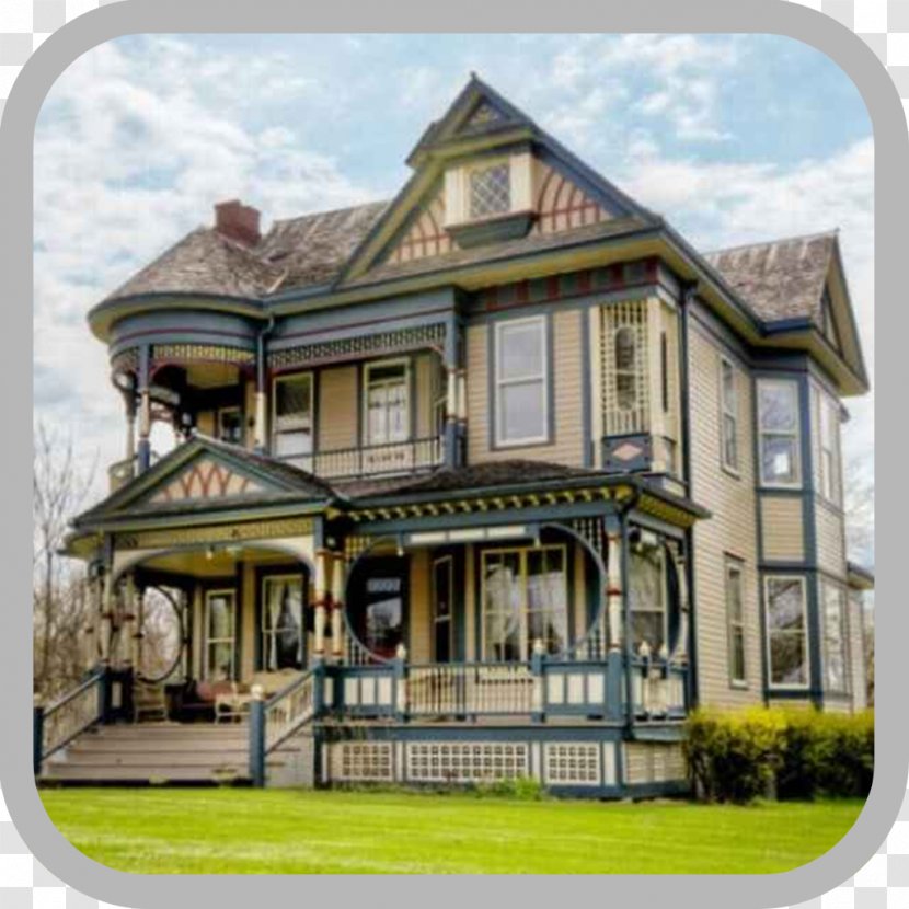 American Queen Anne Style Architecture Interior Design Services Victorian House - Real Estate Transparent PNG