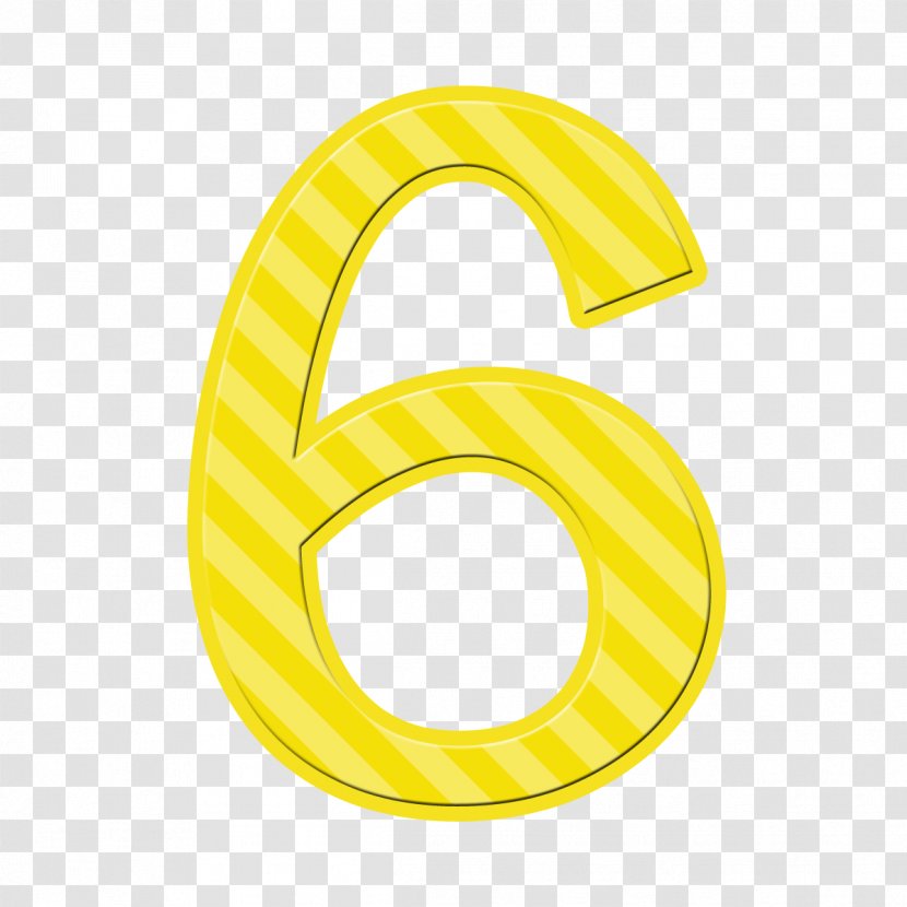 Yellow Symbol Font - Number Transparent PNG