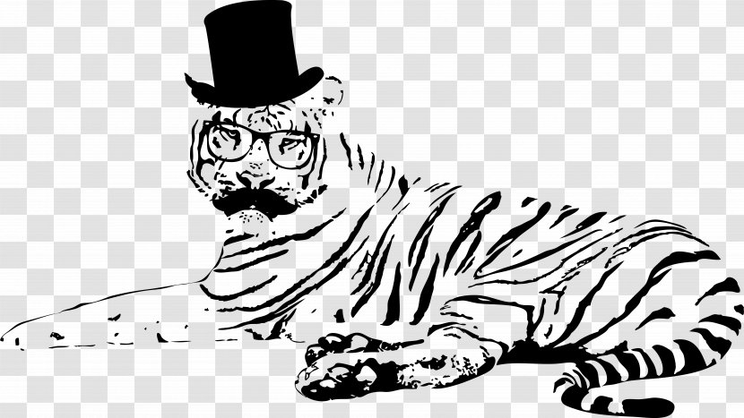 Tiger Drawing - Heart - TIGER VECTOR Transparent PNG