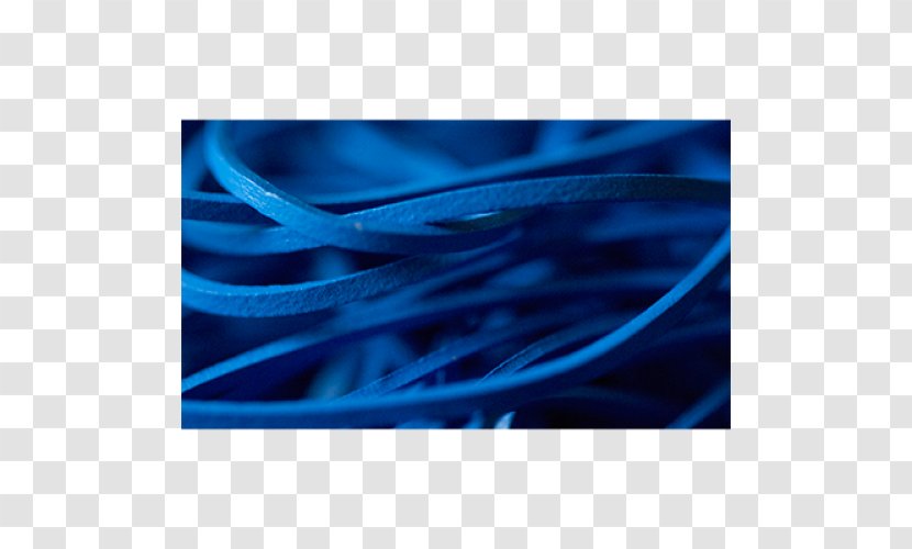 Desktop Wallpaper Rubber Bands Close-up - Electric Blue - Elastic Band Transparent PNG
