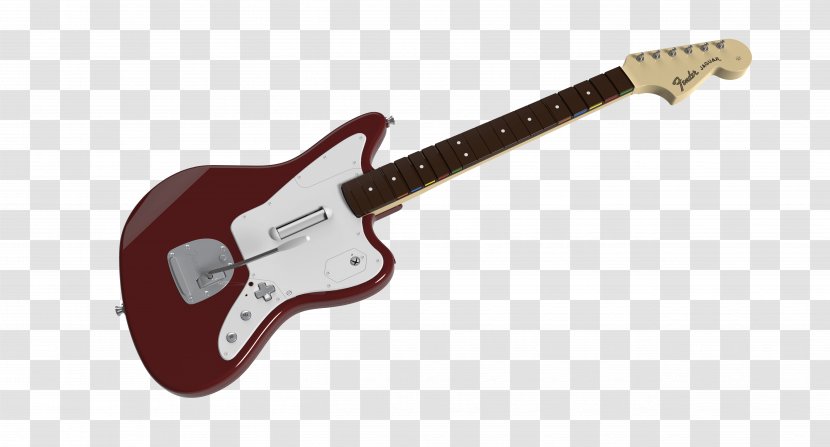 Electric Guitar Rock Band 4 Controller Fender Jaguar - String Instrument Transparent PNG