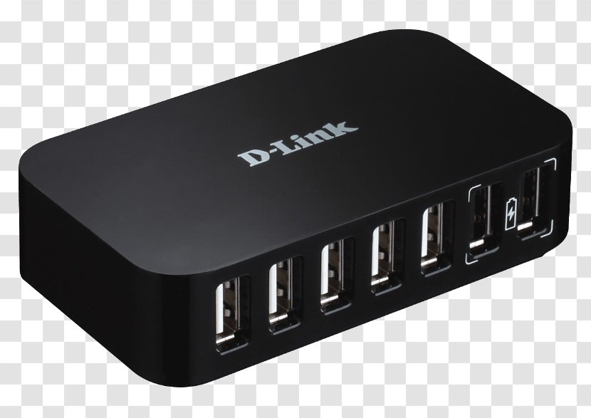 Ethernet Hub USB D-Link Computer Port - Cable Transparent PNG
