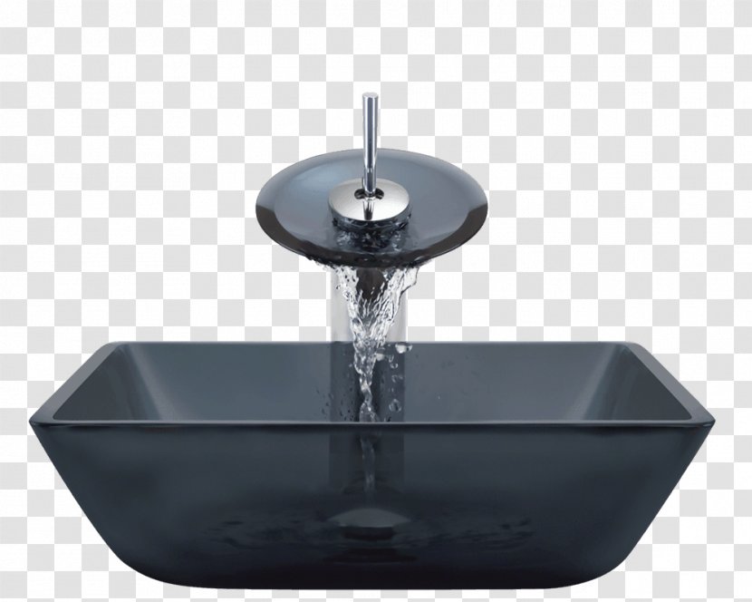 Tap Bowl Sink Bathroom Glass - Square Transparent PNG