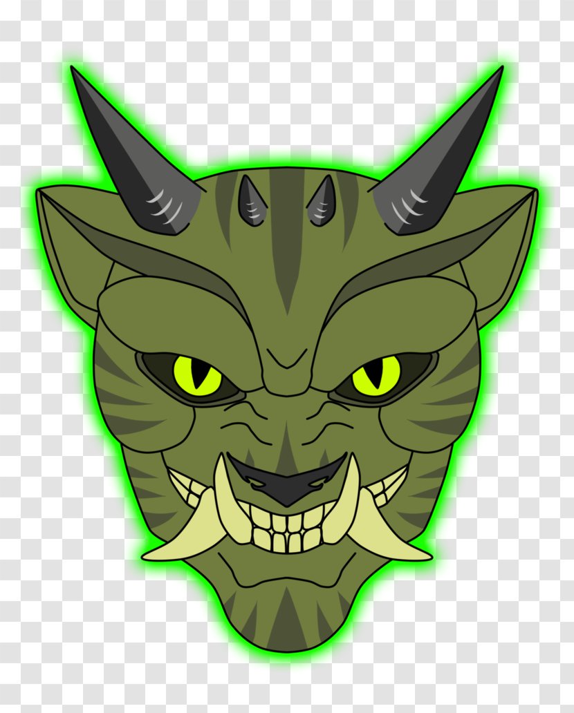 Oni Download - Green - Mask Pic Transparent PNG