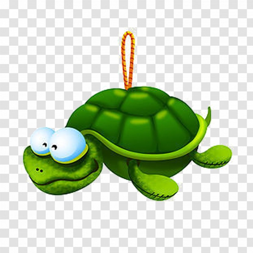 Turtle Cartoon Tortoise - Vertebrate - Ornaments Transparent PNG