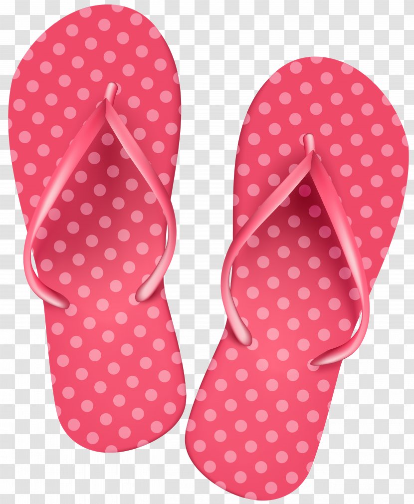 Flip-flops Clip Art - Magenta - Pink Flip Flops Image Transparent PNG