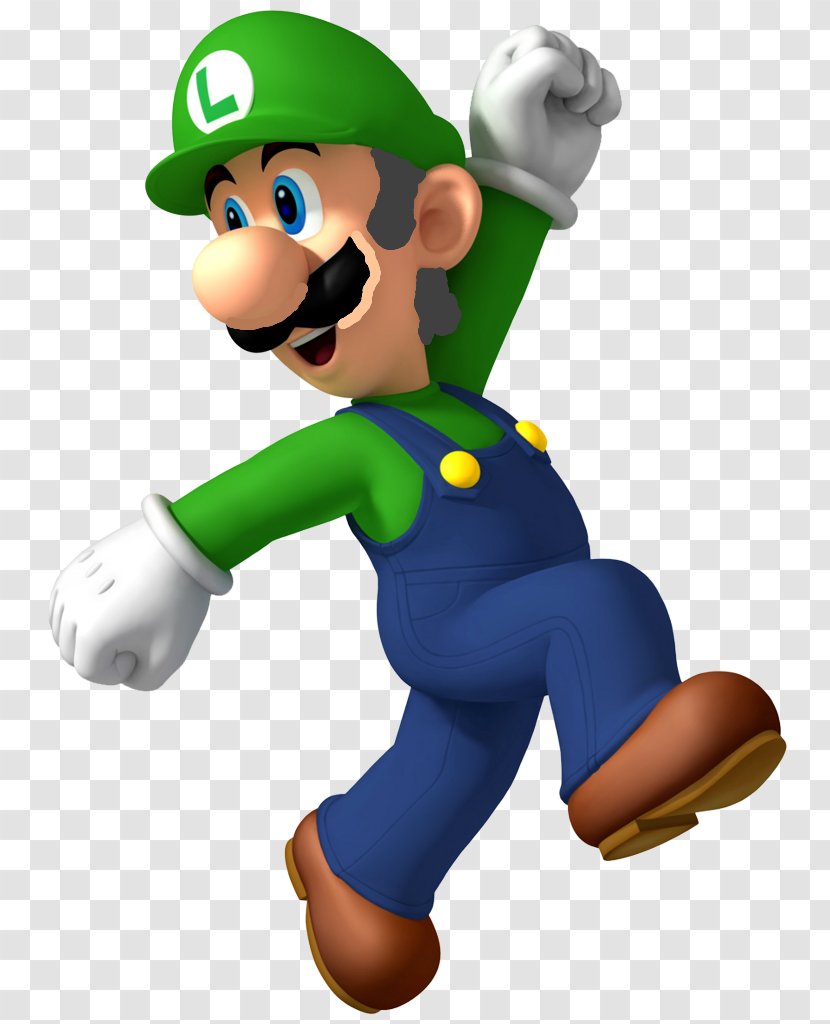New Super Mario Bros. U & Luigi: Superstar Saga Luigi's Mansion - Figurine - Luigi Transparent PNG
