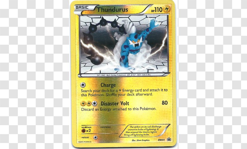 Thundurus Pokémon Trading Card Game Yu-Gi-Oh! - Kyurem - Promotional Cards Transparent PNG