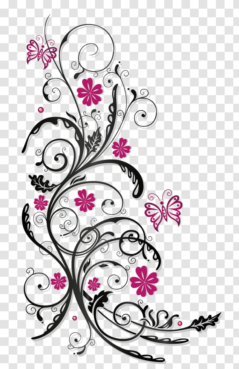 Flower Tendril Pink Stock Photography - Color - Ornaments Transparent PNG