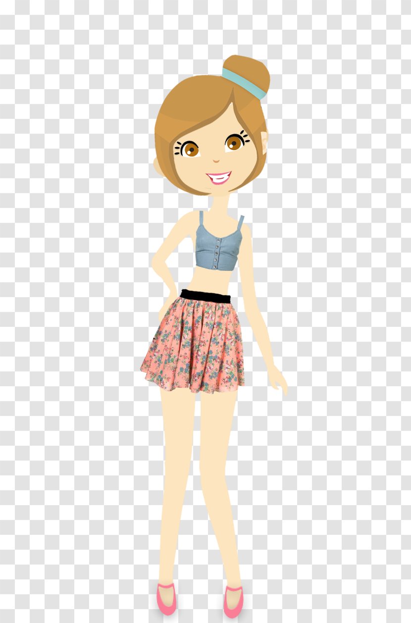 Finger Shoe Brown Hair Shoulder - Cartoon - Dress Transparent PNG