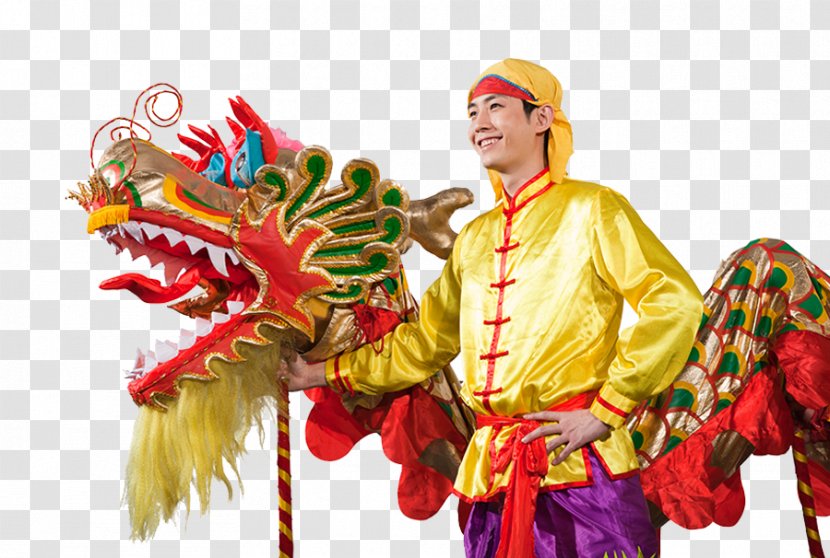 Costume Tradition Dragon Dance Chinese New Year Transparent PNG