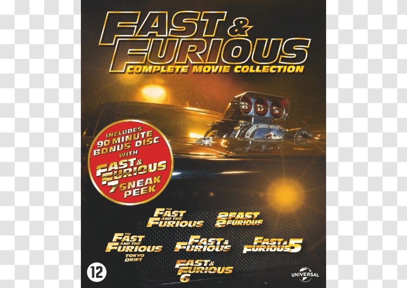 Blu-ray Disc Dominic Toretto Brian O'Conner The Fast And Furious DVD - Paul Walker - Vin Diesel Transparent PNG