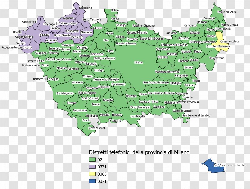 Cesano Boscone Milan Boffalora Sopra Ticino Vanzaghello Trezzano Sul Naviglio - Map - Province Of Monza And Brianza Transparent PNG