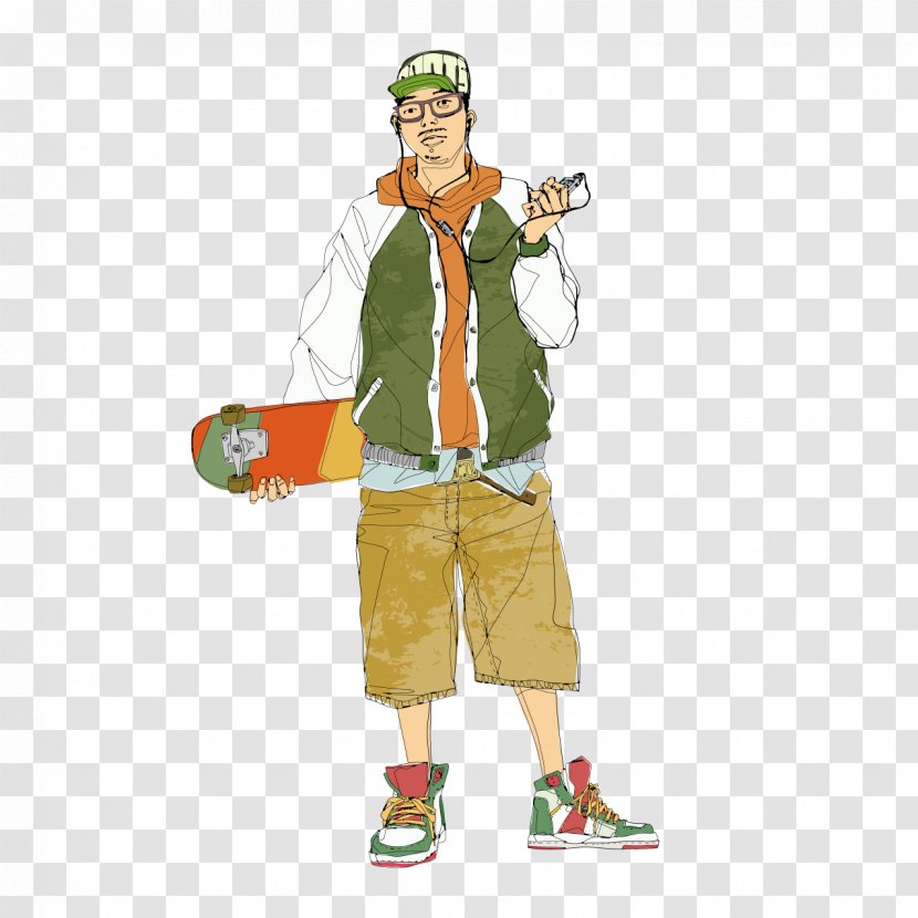 Skateboard Cartoon Designer - Boy Transparent PNG