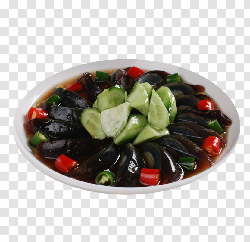 Century Egg Salad Food Cucumber - Preserved Transparent PNG