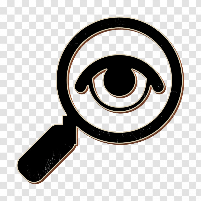 Icon Find Icon Eye On Magnifying Glass Icon Transparent PNG