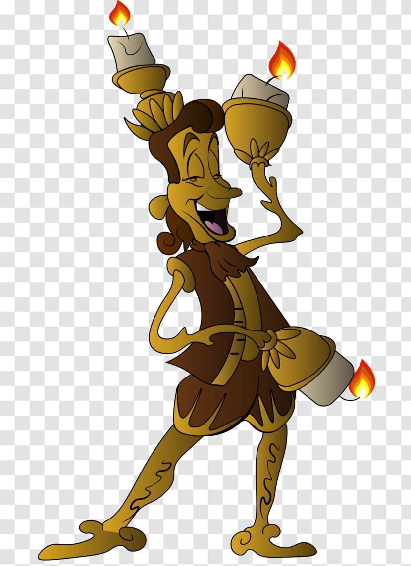 Featherduster Cogsworth Squidward Tentacles Art YouTube - Cartoon - Beauty And The Beast Transparent PNG
