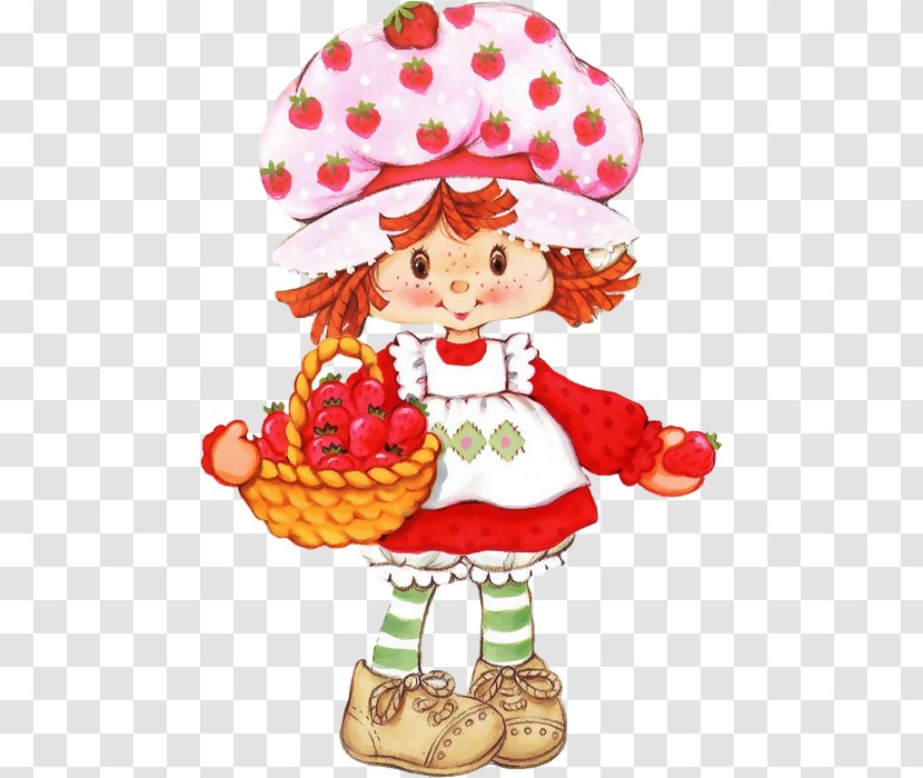 Strawberry Shortcake Paper Doll - Watercolor Transparent PNG