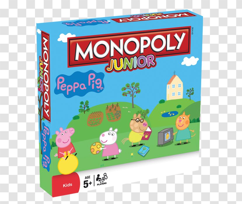 Hasbro Monopoly Junior Daddy Pig George - Tabletop Games Expansions Transparent PNG