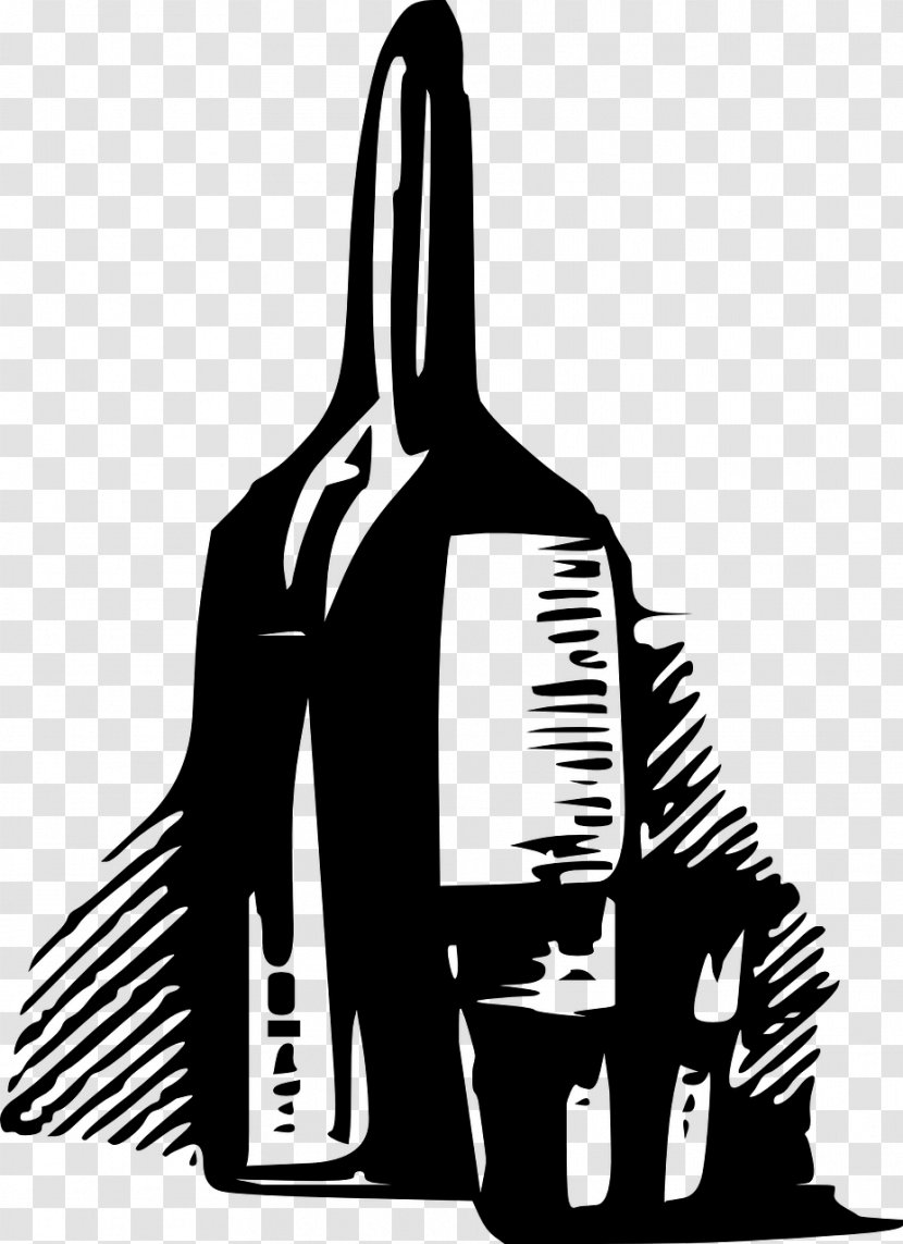 Whiskey Wine Tequila Clip Art - Black And White Transparent PNG