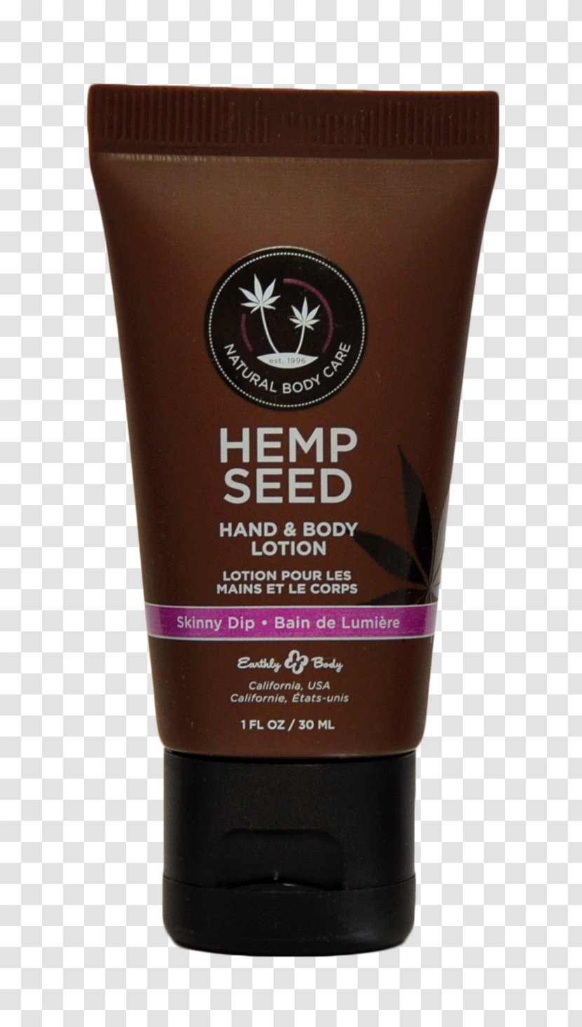 Earthly Body Hemp Seed Hand & Lotion Cosmetics Shaving Cream - Legalize Transparent PNG
