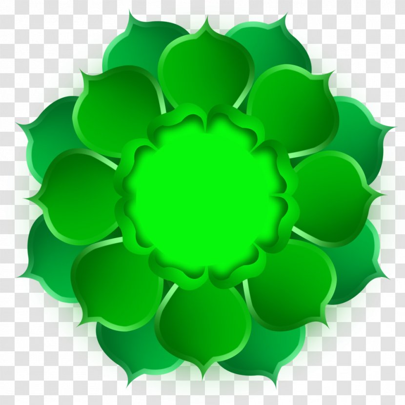 Computer File - Symmetry - Chinese Traditional Green Lotus Transparent PNG
