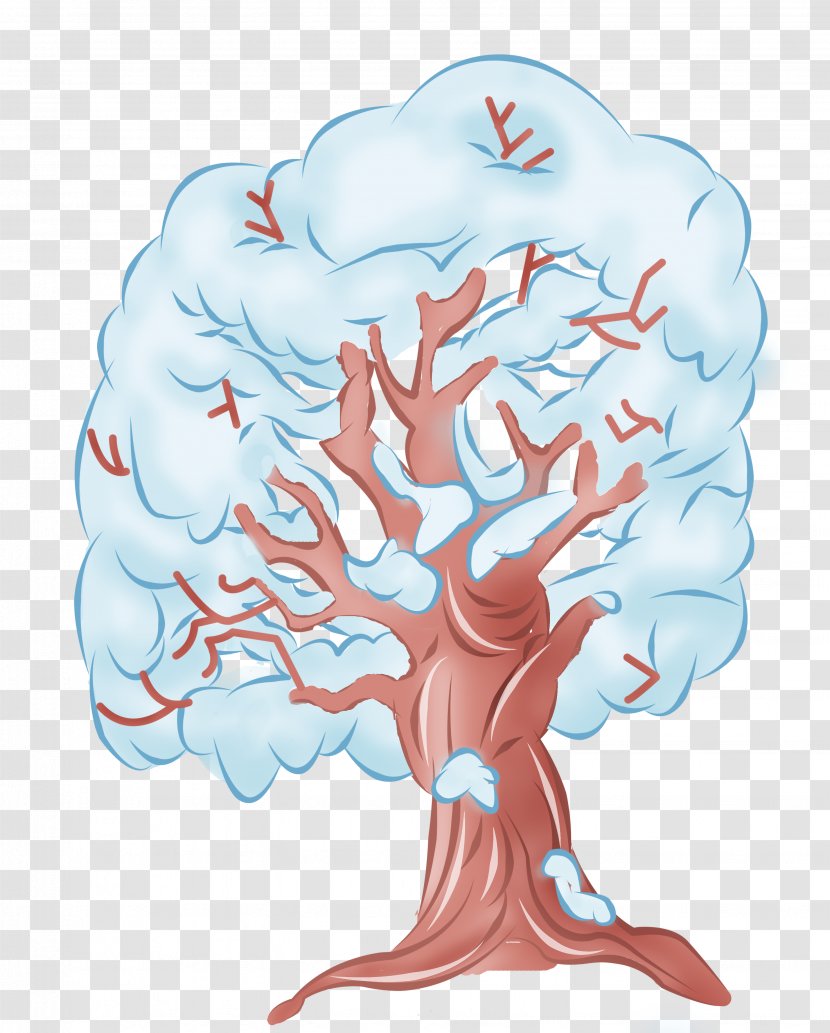 Tree Snow Winter Clip Art - Frame Transparent PNG