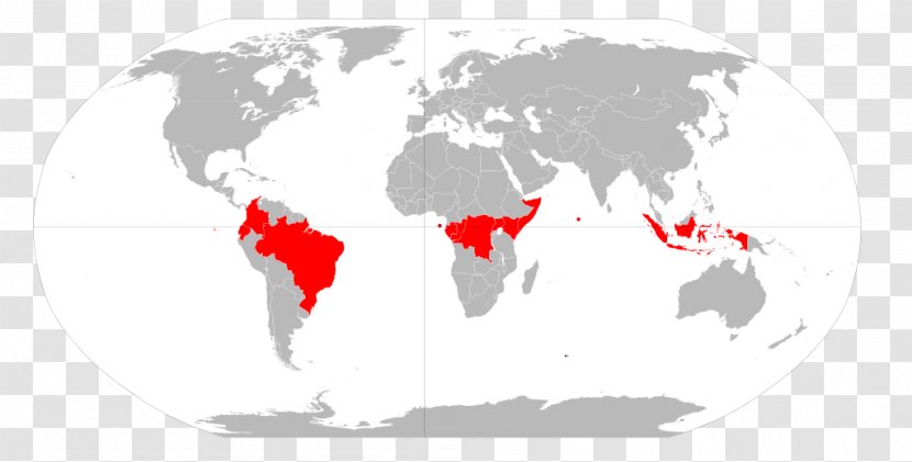 World Map Globe Robinson Projection - Flower Transparent PNG