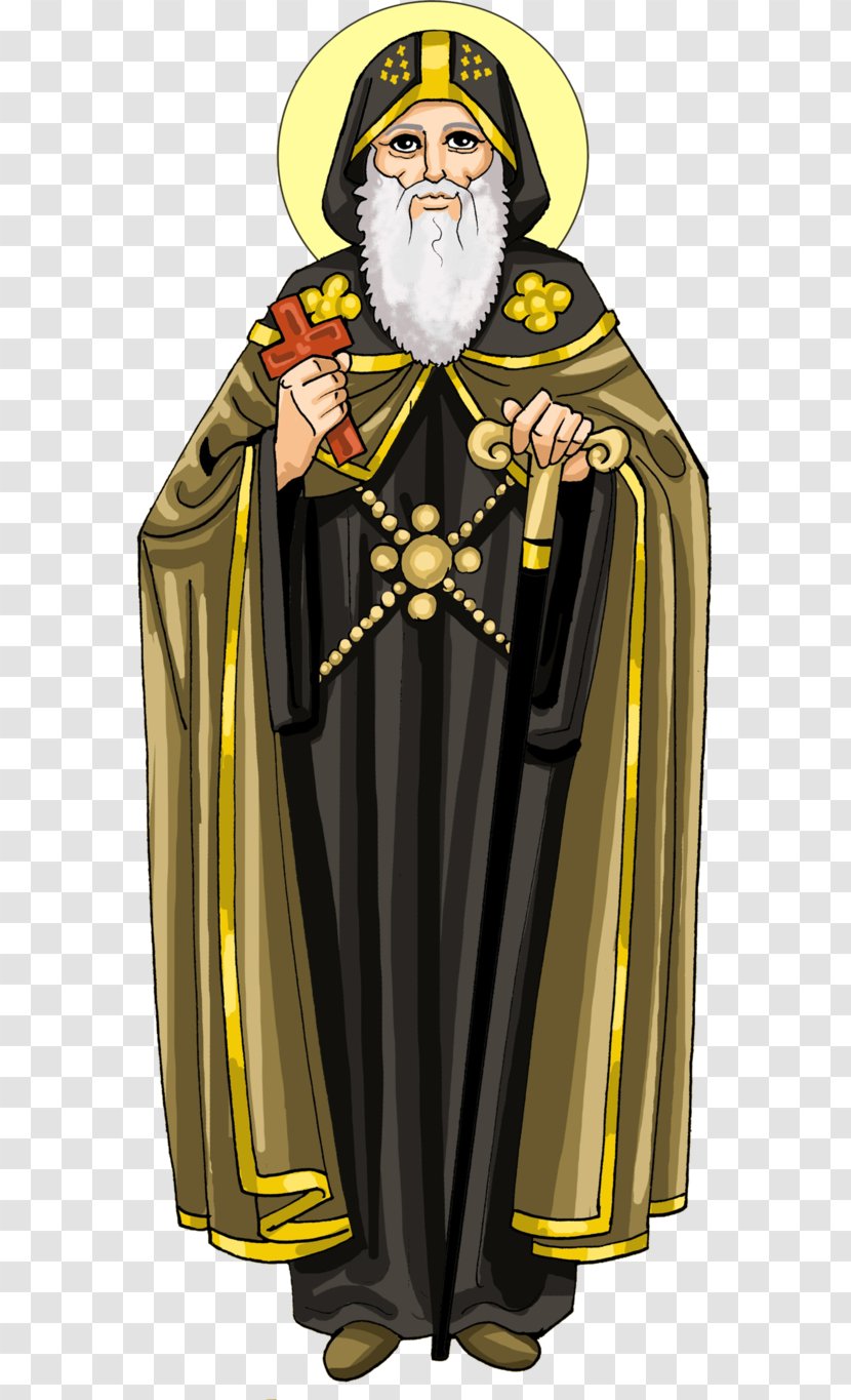 Robe Costume Design Religion Cartoon - St Antony Transparent PNG