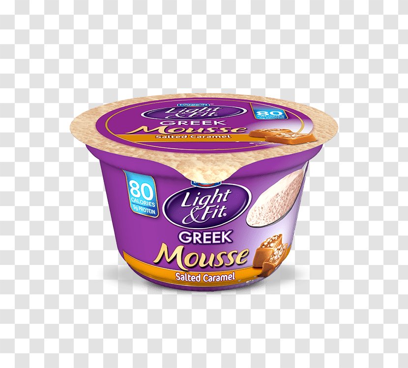 Mousse Dairy Products Greek Cuisine White Chocolate Flavor - Coconut Cream - Salted Caramel Transparent PNG