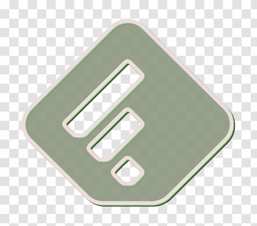 Feedly Icon Line Social - Logo Green Transparent PNG