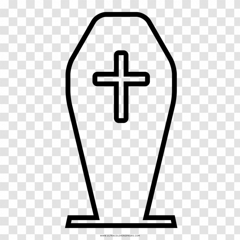 Coffin Drawing Headstone Death Coloring Book - Symbol - Colorful 2018 Transparent PNG