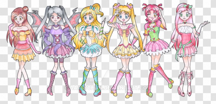 Pretty Cure All Stars Wikia Drawing Character - Watercolor - Silhouette Transparent PNG